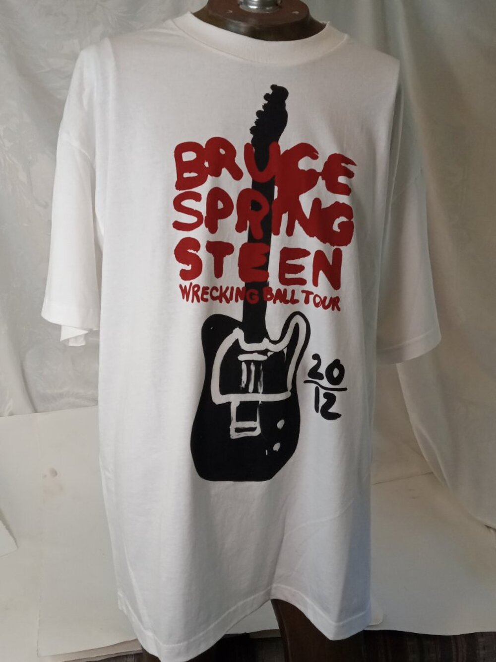 Bruce Springsteen Wrecking Ball Tour T Shirt 2012 Made USA Concert Band Rock 2XL